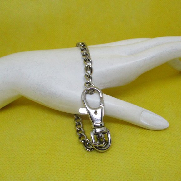 Stainless Steel Bracelet Chain Link Biker Or Charm - Picture 2 of 7